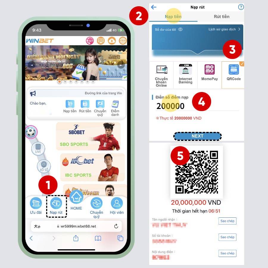 Winbet QRCode nạp tiền