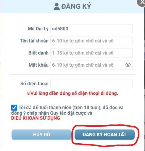 Chơi xóc địa tại Winbet：Hướng dẫn đăng kí trực tuyến